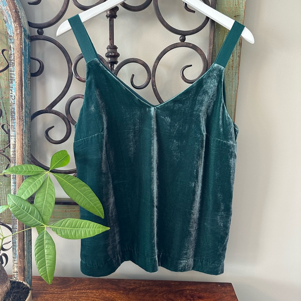 ☀️ New! J. CREW Drapey Velvet Camisole Tank Top